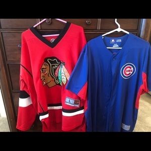 Chicago Blackhawks and Cubs Jersey